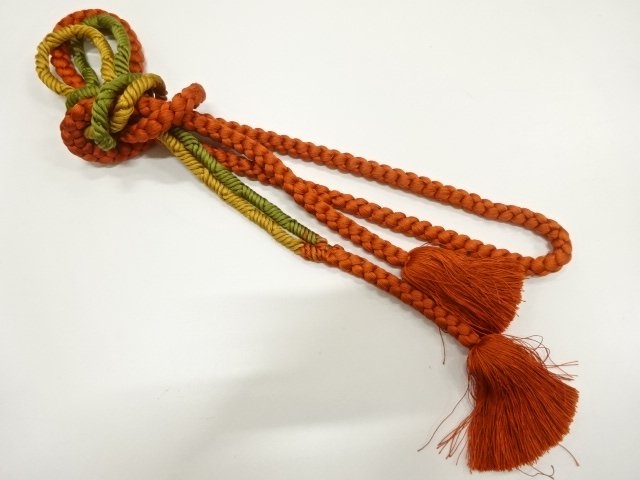 JAPANESE KIMONO / HAND-TIED OBIJIME